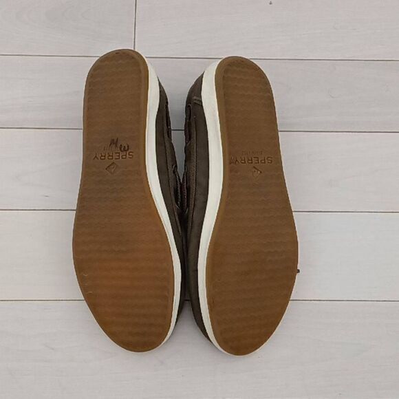 Sperry Women's Drift Hale Flat Sperry Top-sider Shoes Army Green Size 8.5M - Picture 3 of 5